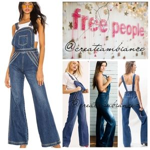 Free People Flare Overalls